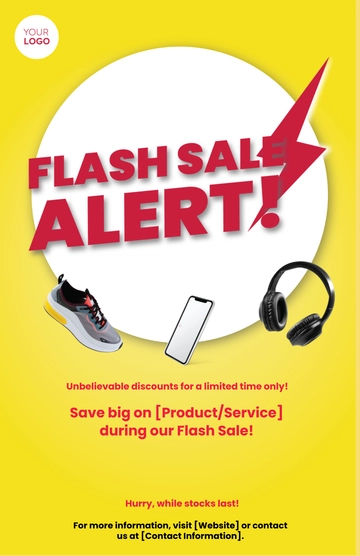 Free Flash Sale Poster Template to Edit Online