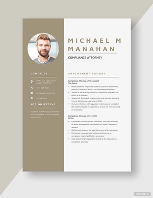 Compliance Attorney Resume