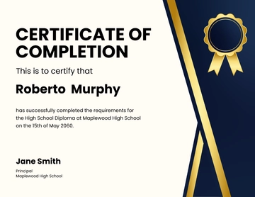 Free School Certificate Template to Edit Online
