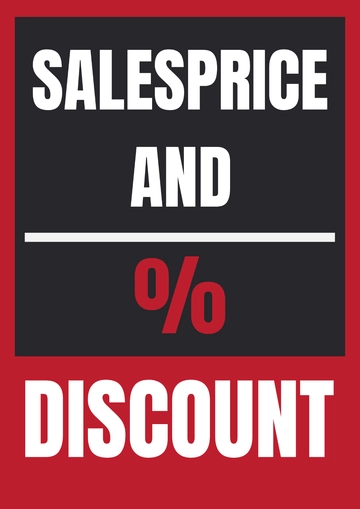 Free Sales Price and Discount Signage Template to Edit Online