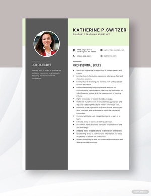 Graduate Teaching Assistant Resume
