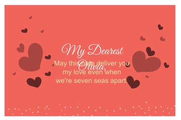 Free Valentine's Day Postcard Template to Edit Online
