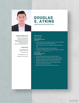 Green Building Consultant Resume