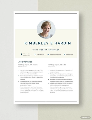 Civil Design Engineer - START Resume