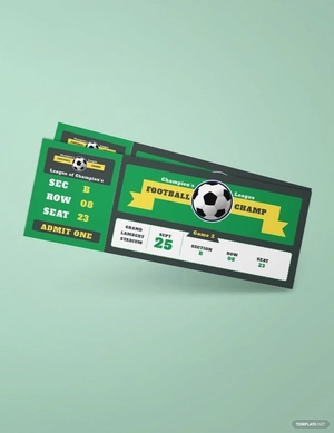 Sample Football Ticket Template