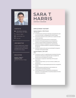 Contract Engineer Resume