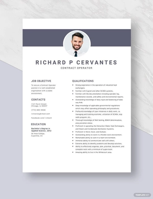 Contract Operator Resume