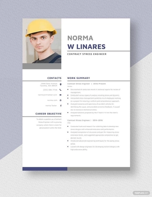 Contract Stress Engineer Resume