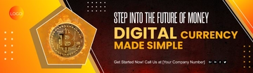 Free Digital Currency Billboard Template to Edit Online