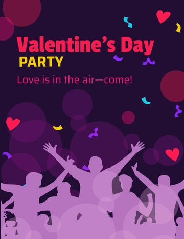 Free Valentine's Day Party Flyer Template to Edit Online