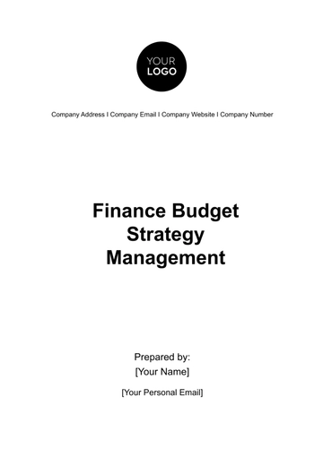 Free Finance Budget Strategy Management Template to Edit Online