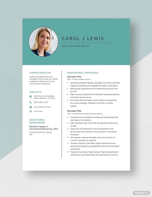 Helicopter Pilot Resume