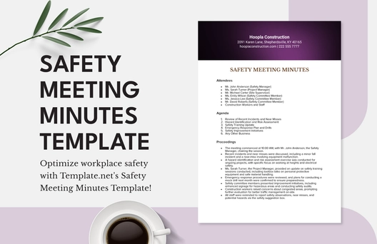 Safety Meeting Minutes Template
