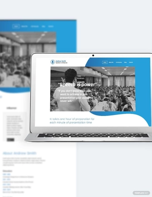 Speaker Bootstrap Landing Page Template