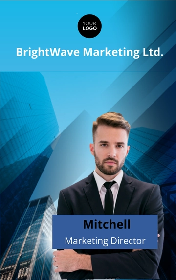 Free Global Marketing Expert ID Card Template to Edit Online