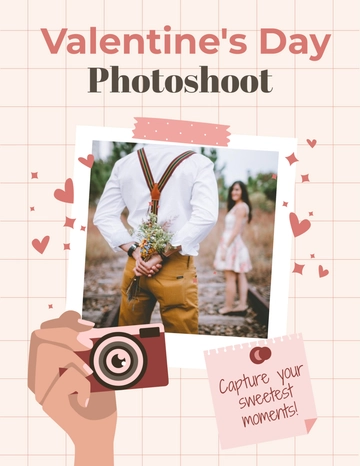 Free Valentine's Day Photoshoot Flyer Template to Edit Online