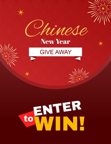 Free Chinese New Year Giveaway Template to Edit Online