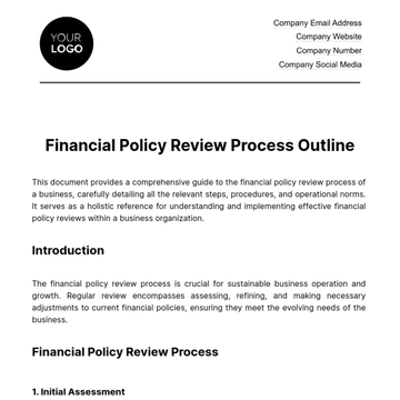 Free Financial Policy Review Process Outline Template to Edit Online