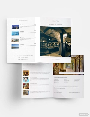 Luxury Hotel Bi-Fold Template
