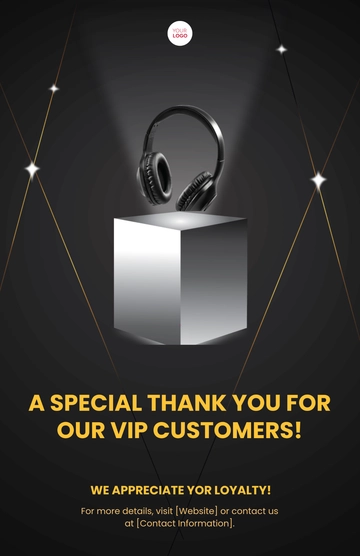 Free VIP Customer Sale Poster Template to Edit Online