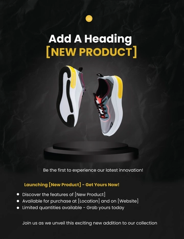 Free Sales New Product Launch Flyer Template to Edit Online