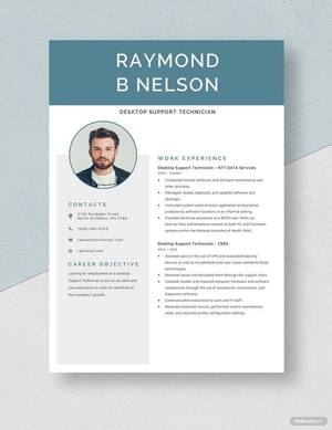 Desktop Support Technician Resume