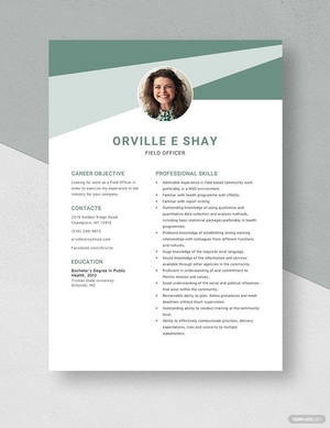 Field Officer Resume