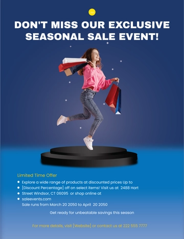 Free Seasonal Sale Flyer Template to Edit Online