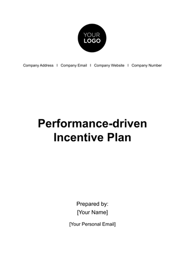 Free Performance-driven Incentive Plan HR Template to Edit Online