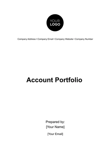 Free Account Portfolio Template to Edit Online