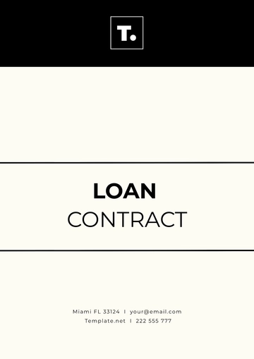 Free Loan Contract Template to Edit Online