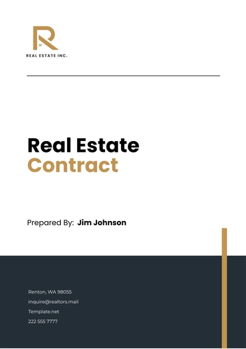 Free Real Estate Contract Template to Edit Online