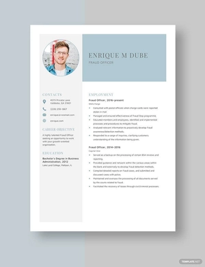 Fraud Officer Resume