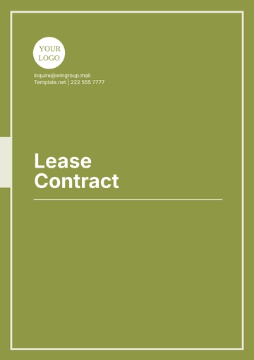 Free Lease Contract Template to Edit Online | Template.net