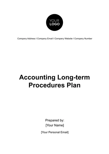 Free Accounting Long-term Procedures Plan Template to Edit Online