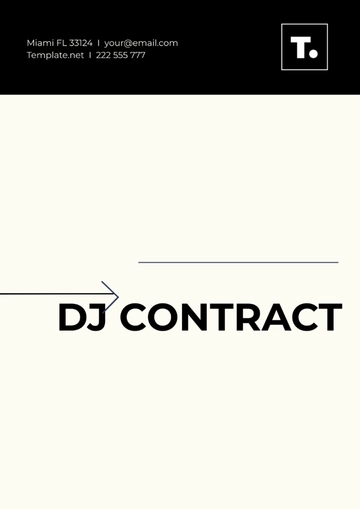 Free Dj Contract Template to Edit Online