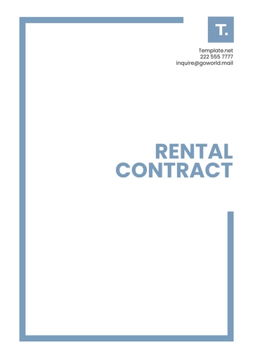 Free Rental Contract Template to Edit Online