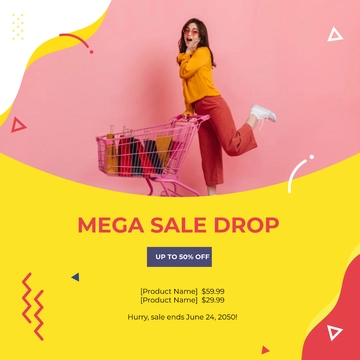 Free Sales Instagram Post Template to Edit Online
