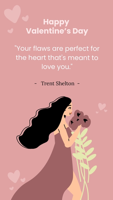 Free Short Cute Valentine's Day Quotes Template to Edit Online