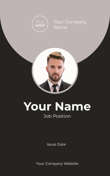 Free Public Relations Representative ID Card Template to Edit Online