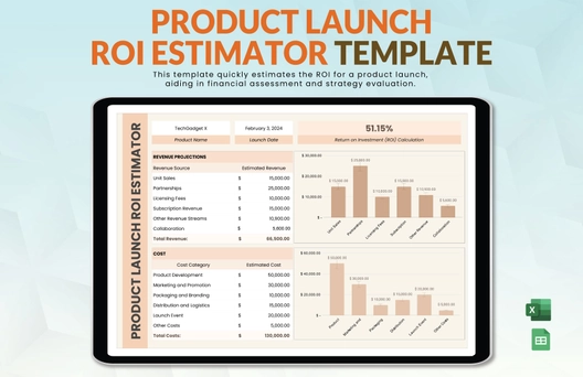 Product Launch ROI Estimator Template
