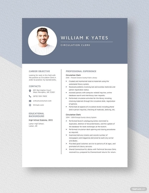 Circulation Clerk Resume