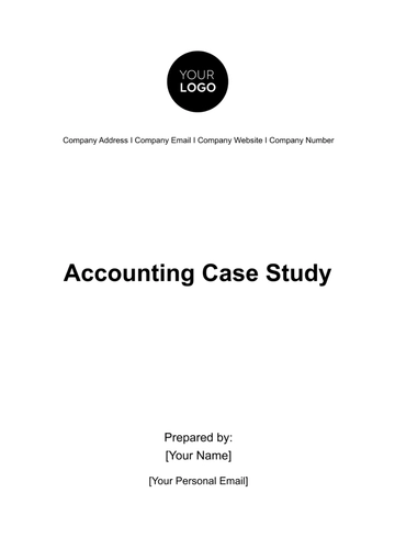 Free Accounting Case Study Template to Edit Online