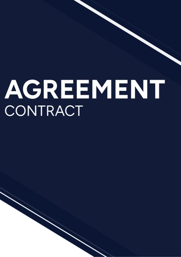 Free Agreement Contract Template to Edit Online