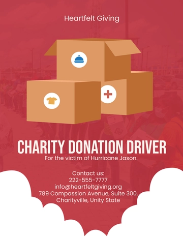 Free Donation Flyer Template to Edit Online
