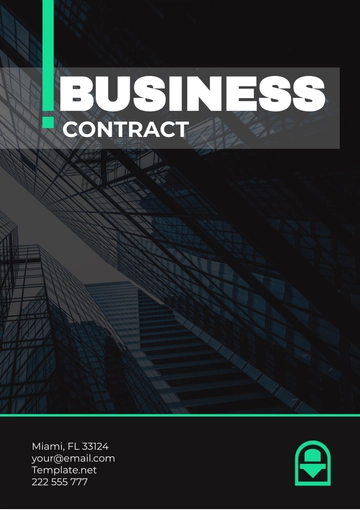 Free Business Contract Template to Edit Online