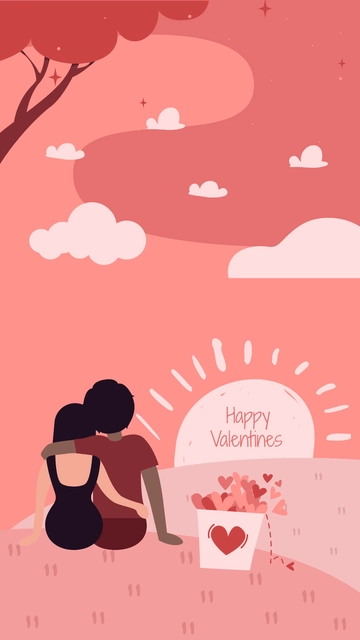 Free Happy Valentine's Day Wallpaper Template to Edit Online