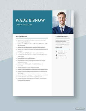 Credit Specialist Resume
