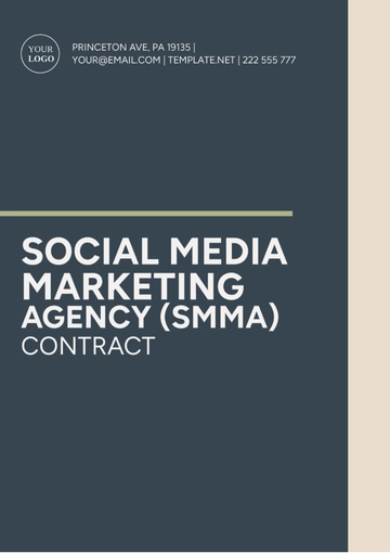 Free Social Media Marketing Agency (Smma) Contract Template to Edit Online