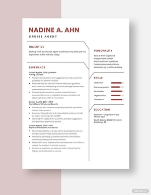 Cruise Agent Resume